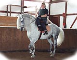 Ausbildung des Pferdes auf die Hilfengebung im Damensattel